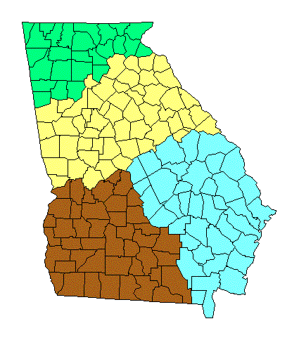 Georgia Regional Map