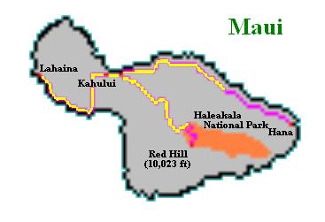 Maui route map