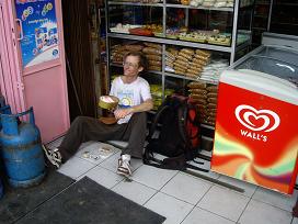 Adam with ice cream