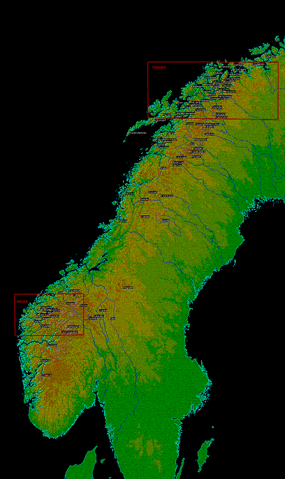 Scandinavia cell map