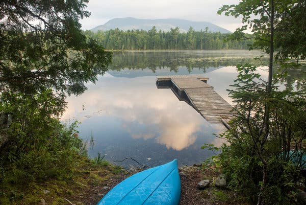 Baker Mountain as seen from Little Lyford Pond.